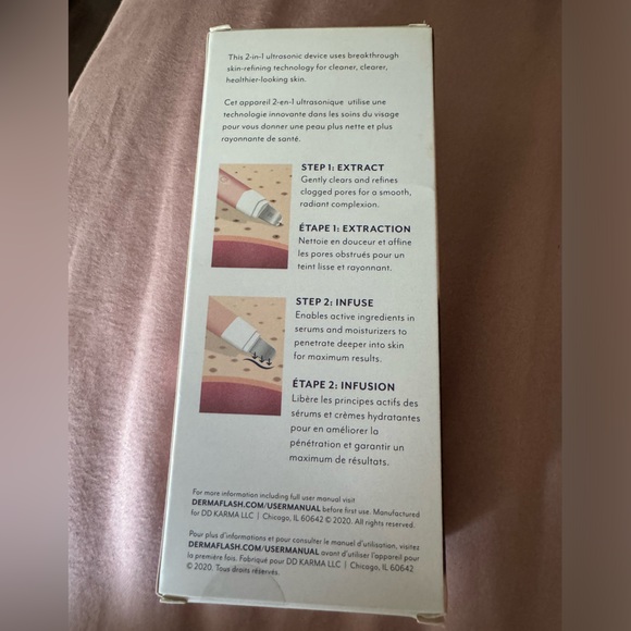 New Dermapore Pore Extractor & Serum Infuser - Dermaflash - Icy Pink - Picture 3 of 6